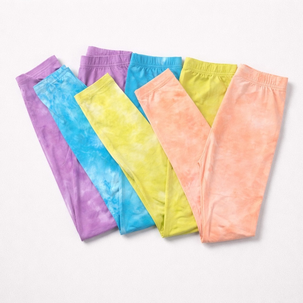 Colorful Tie-Dye Leggings - 6-7Y
